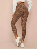 Abril | Leggings de cintura alta para mujer con estampado de leopardo