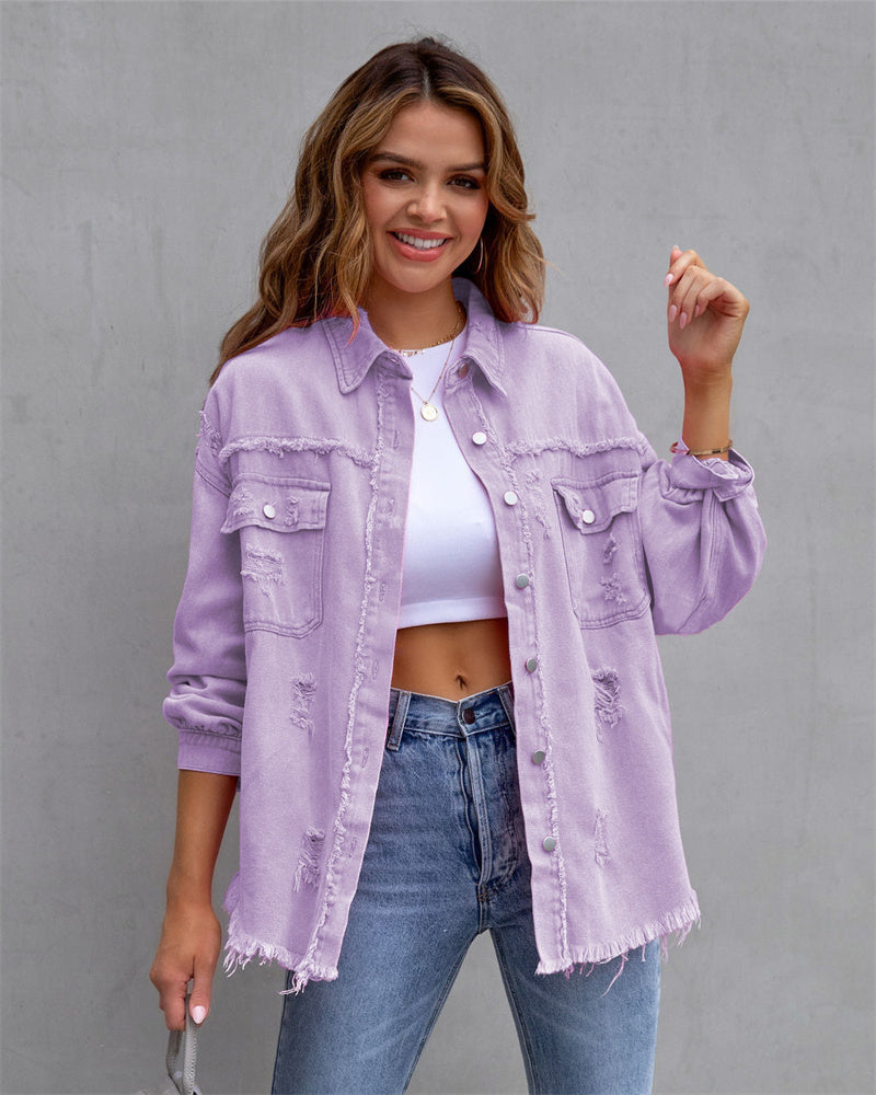 Raisa | Chaqueta vaquera de mujer en tonos primaverales – estilo casual