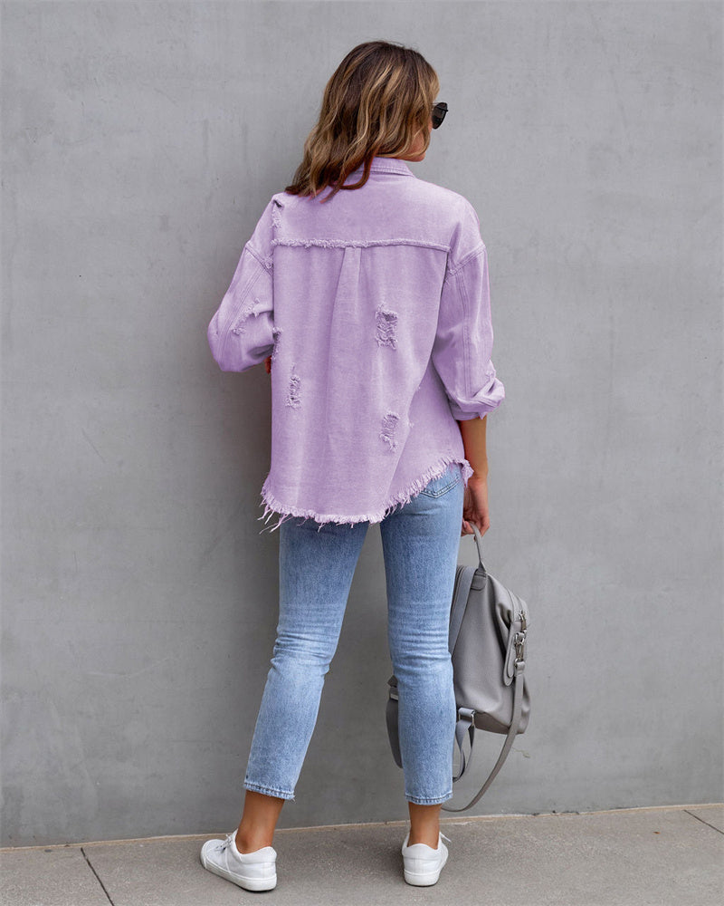 Raisa | Chaqueta vaquera de mujer en tonos primaverales – estilo casual