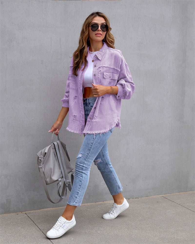 Raisa | Chaqueta vaquera de mujer en tonos primaverales – estilo casual