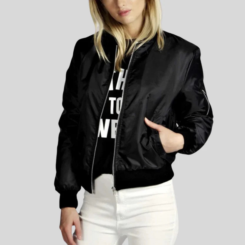 Lucía | Chaqueta Bomber Femenina de Estilo Urbano