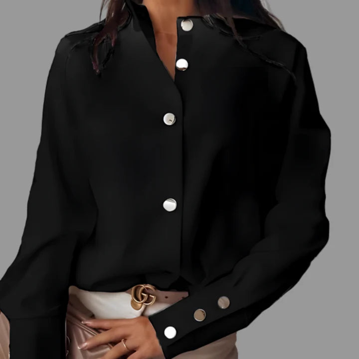 Laura | Camisa acolchada casual con botones