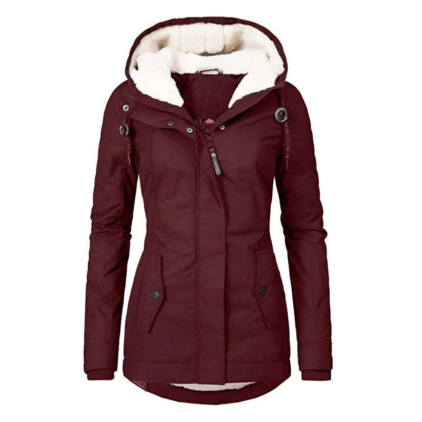 Laia | Chaqueta cómoda de forro polar sherpa para mujer