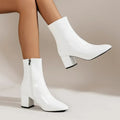 Begoña | Botines de mujer con tacón ancho y cremallera lateral
