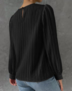 Zulema – Blusa elegante de cuello redondo para mujer