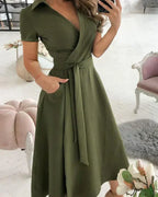 Renata | Vestido Chic Midi para Look Sofisticado