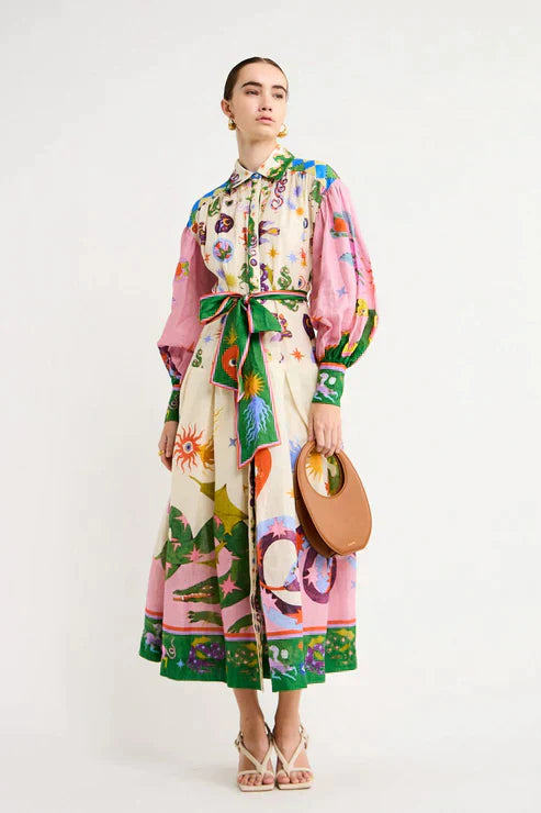 Adriana | Vestido Maxi Vintage de Flores y Estilo Chic