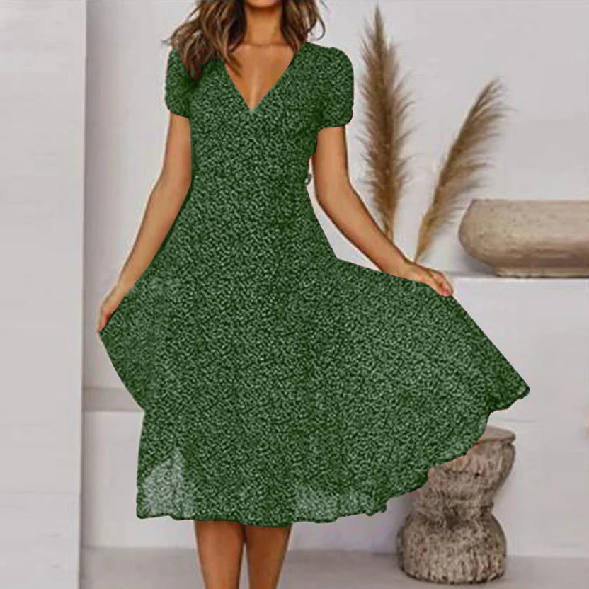 Natalia | Vestido Elegante A-Line con Escote en V