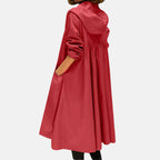Ariadna | Chaqueta impermeable con capucha para mujer de largo hasta la rodilla