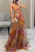 Naiara | Vestido largo floral romántico para eventos