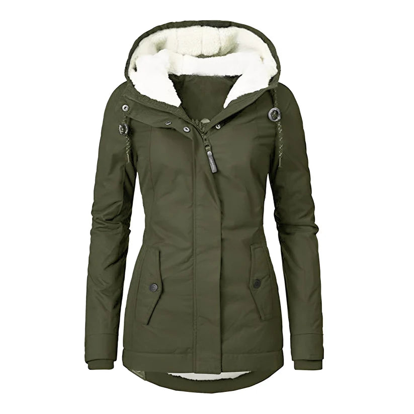 Laia | Chaqueta cómoda de forro polar sherpa para mujer
