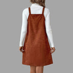 Teresa | Vestido de pana con tirantes y detalles chic