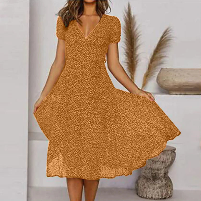 Natalia | Vestido Elegante A-Line con Escote en V
