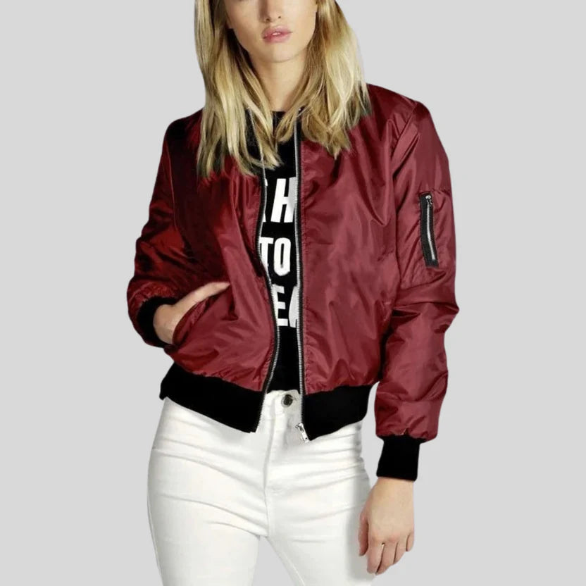 Lucía | Chaqueta Bomber Femenina de Estilo Urbano