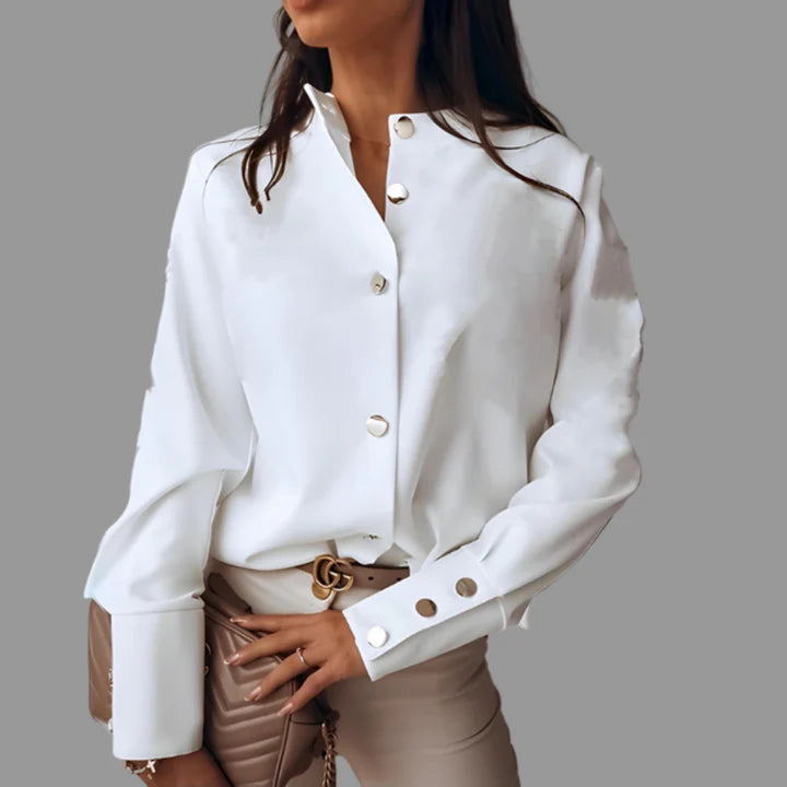 Laura | Camisa acolchada casual con botones