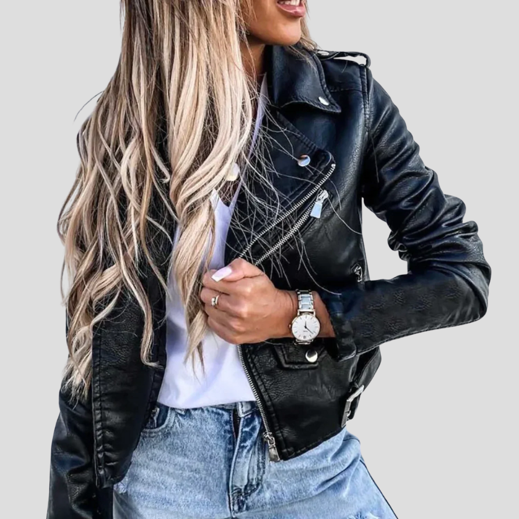 Lunara | Chaqueta de cuero forrada para un estilo sofisticado y versátil