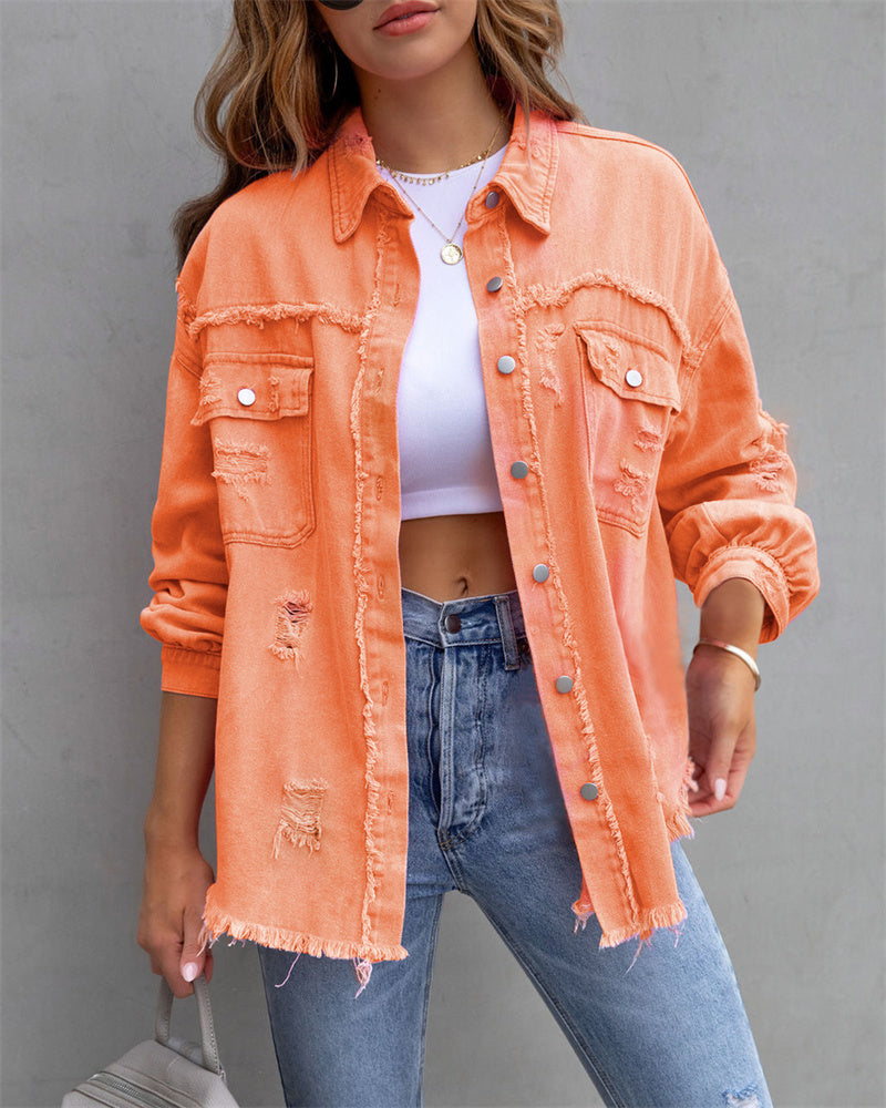 Raisa | Chaqueta vaquera de mujer en tonos primaverales – estilo casual