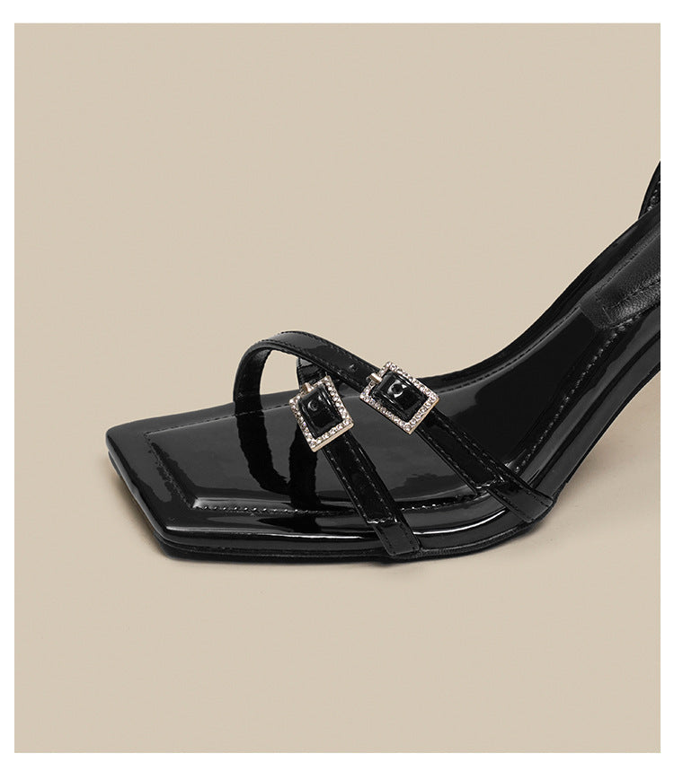 Bella | Tacones Altos Mujer con Pulsera al Tobillo y Tacón Grueso
