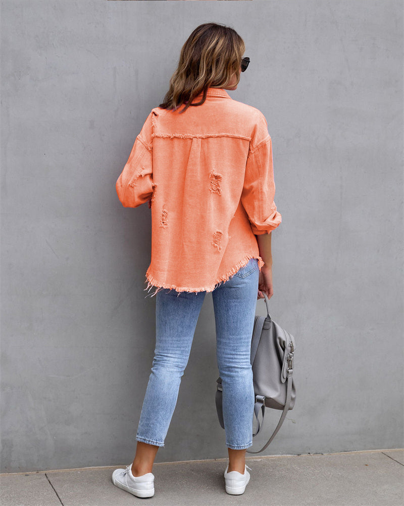 Raisa | Chaqueta vaquera de mujer en tonos primaverales – estilo casual