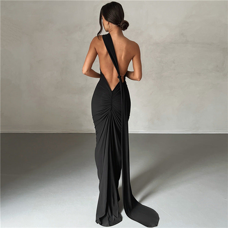 Macarena | Vestido largo de fiesta con espalda descubierta