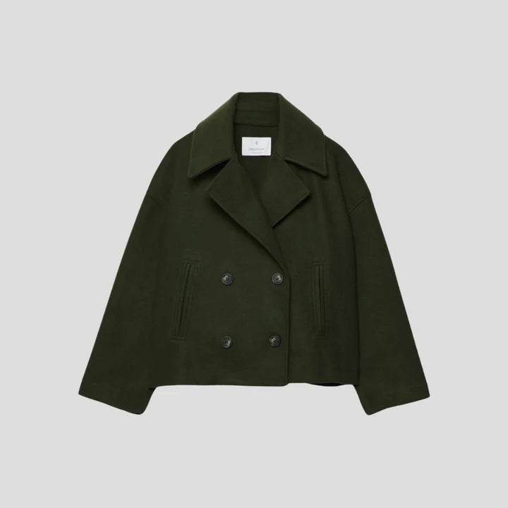 Alba | Chaqueta Corta Chic con Doble Botonadura