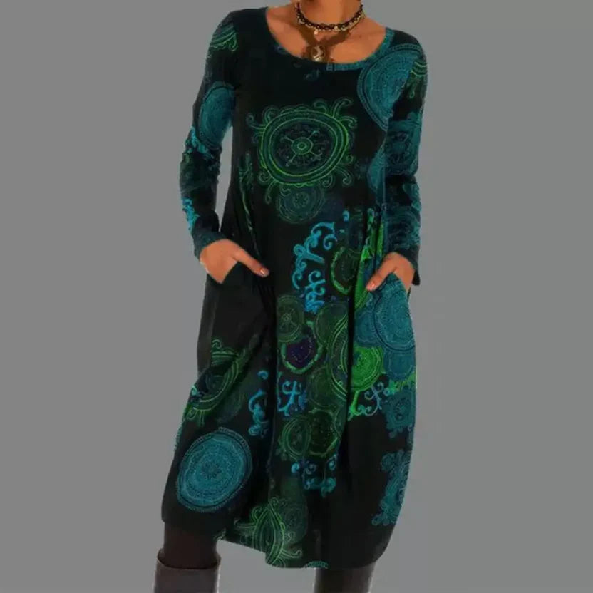 Renata | Vestido Bohemio Chic de Estilo Femenino