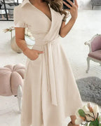 Renata | Vestido Chic Midi para Look Sofisticado