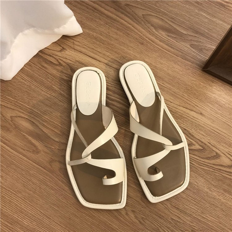 Ana Mae | Sandalias de Verano con Anillo en el Dedo Mujer 2025 Cómodas y Elegantes