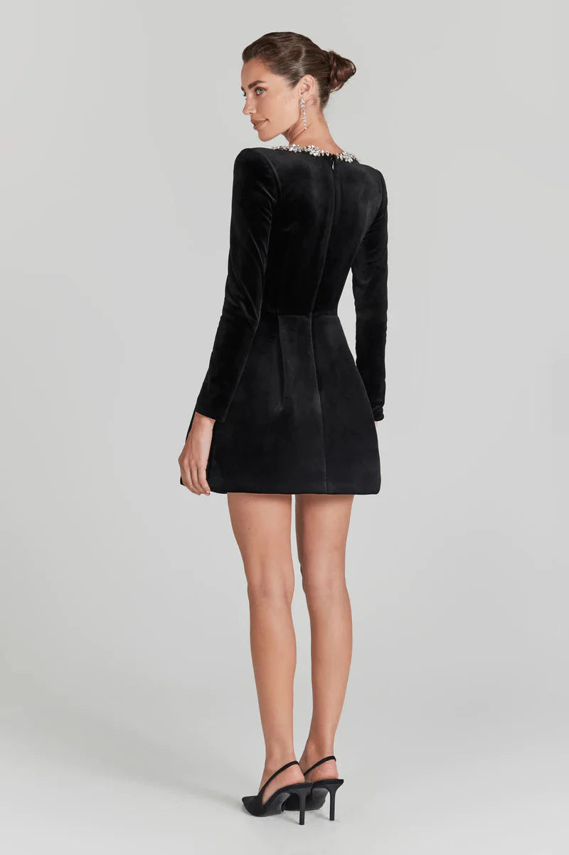 Claudia | Vestido de Terciopelo Sofisticado Chic