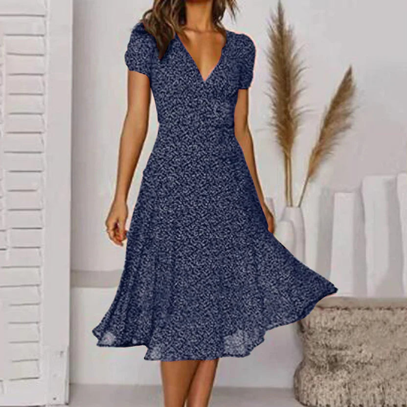 Natalia | Vestido Elegante A-Line con Escote en V