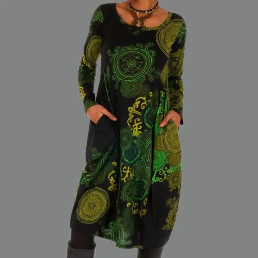Renata | Vestido Bohemio Chic de Estilo Femenino