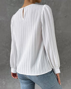 Zulema – Blusa elegante de cuello redondo para mujer