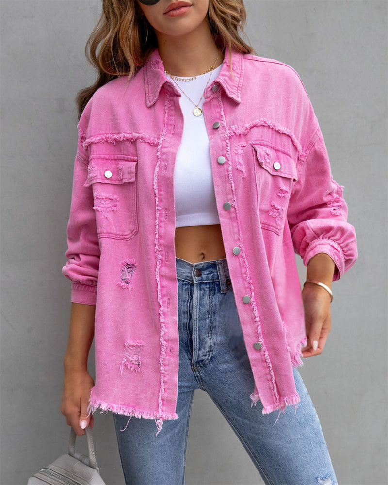 Raisa | Chaqueta vaquera de mujer en tonos primaverales – estilo casual