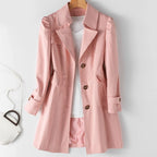 Clara | Abrigo trench elegante de un botón mujer