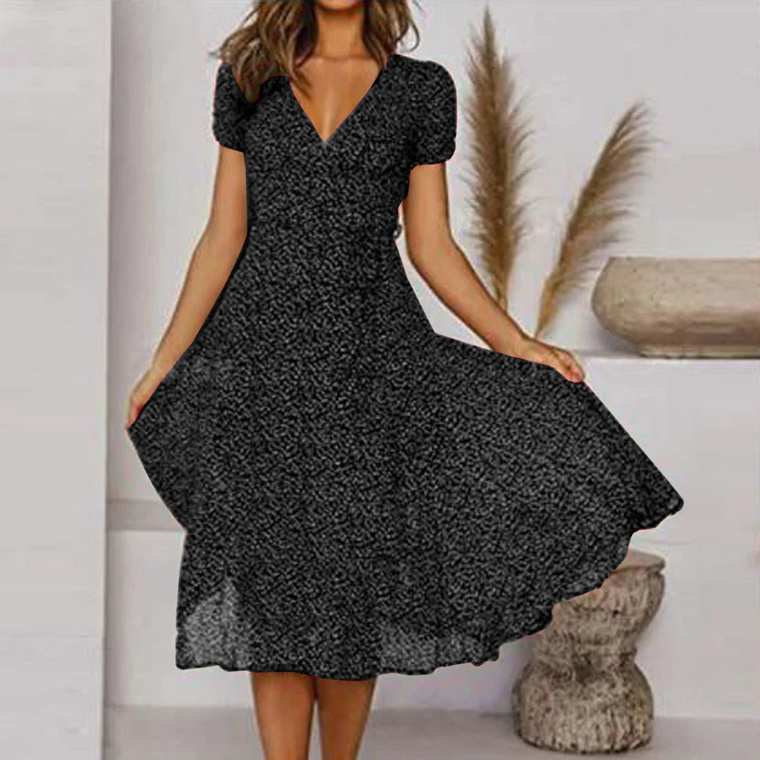 Natalia | Vestido Elegante A-Line con Escote en V