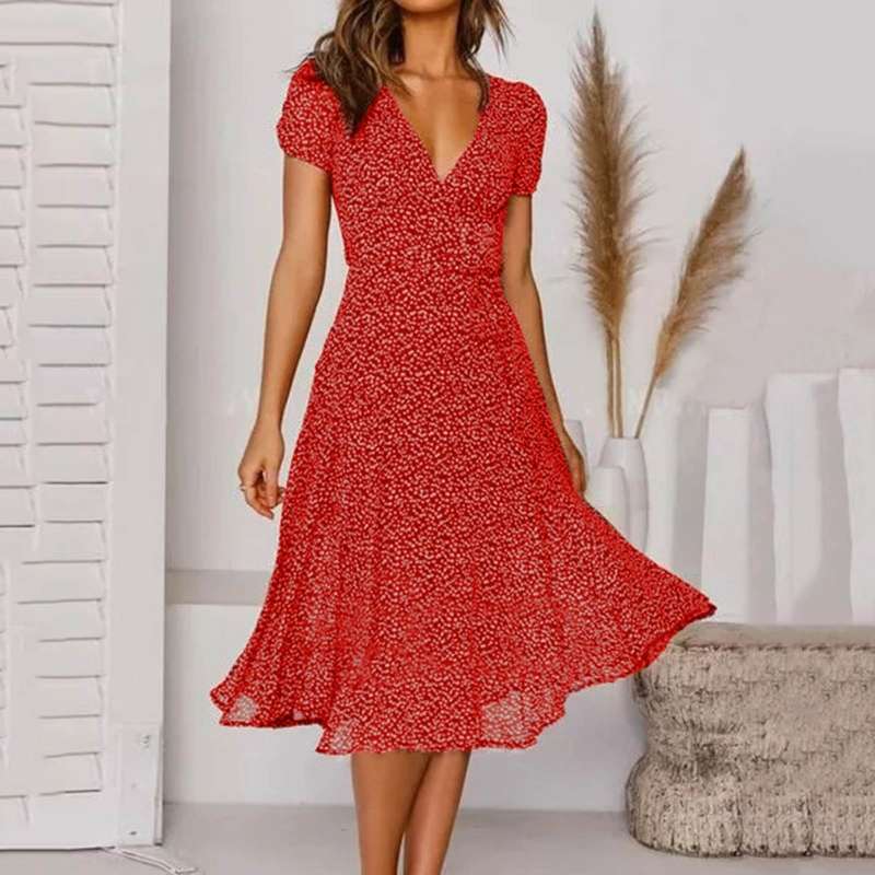 Natalia | Vestido Elegante A-Line con Escote en V