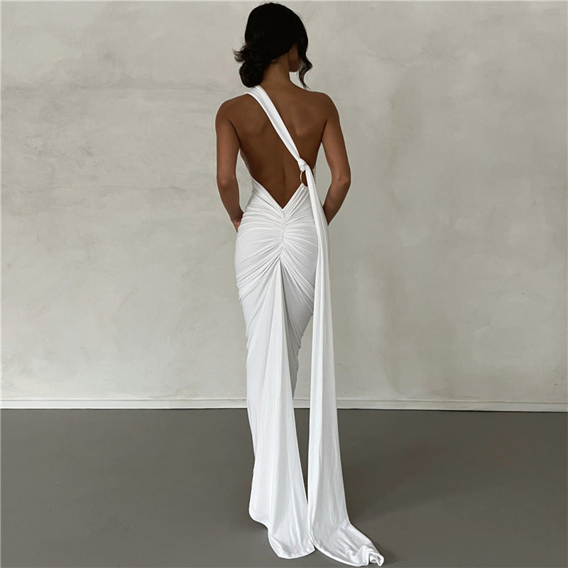 Macarena | Vestido largo de fiesta con espalda descubierta
