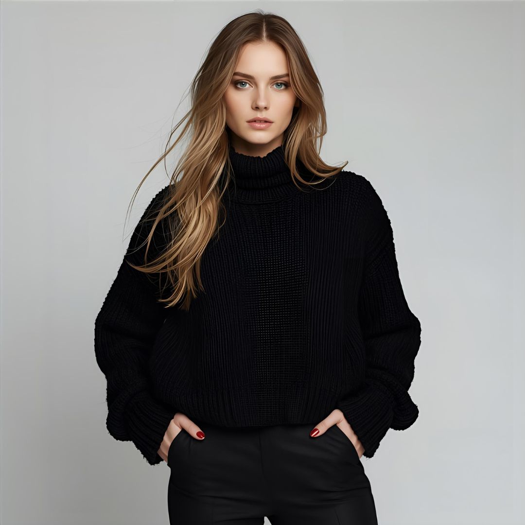 ORLA | Suéter Negro de Punto