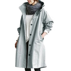Valeria | Impermeable largo para mujer resistente al agua