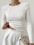 Delira | Blusa Slim Fit con Cuello Redondo