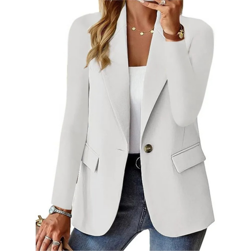 Rocío – Blazer versátil con botones y bolsillos - done