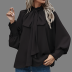 Xiana | Blusa elegante con lazo y mangas largas para mujer