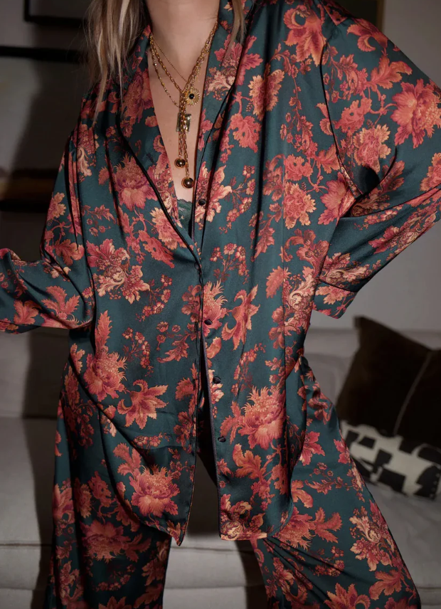 Concha | Pijama de mujer de dos piezas estampado elegante