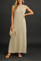 Soraya | Vestido largo fluido sin mangas para mujer – elegante, fresco y perfecto para verano