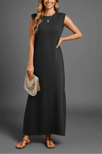 Soraya | Vestido largo fluido sin mangas para mujer – elegante, fresco y perfecto para verano