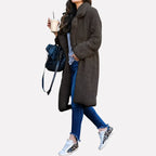 Beatriz | Abrigo largo de peluche para mujer