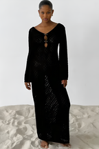 Salma | Vestido Maxi Chic de Calado