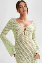 Salma | Vestido Maxi Chic de Calado