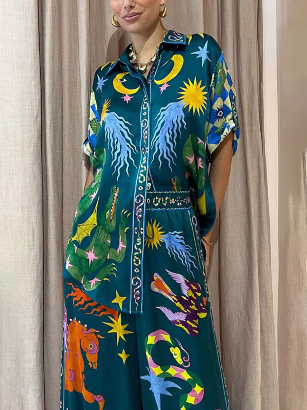 Vanessa | Conjunto Solar Estampado para Mujer