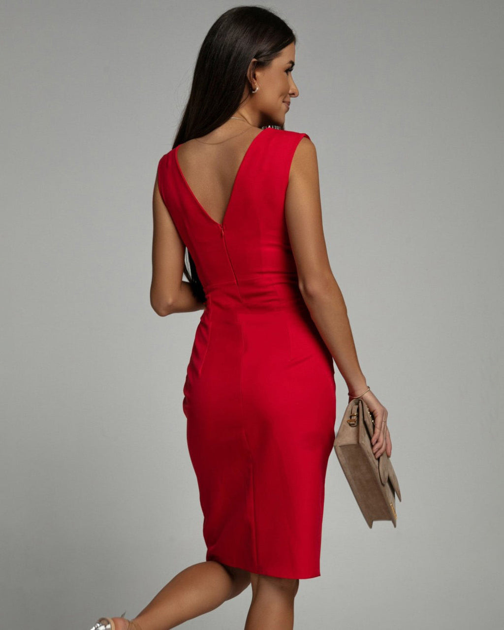 Nélida | Vestido elegante con abertura lateral – invitada perfecta